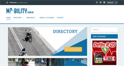 Desktop Screenshot of mobility.com.au